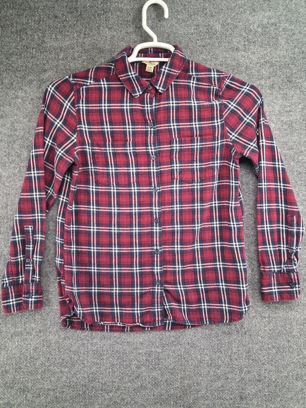 Woolrich Flannel Shirt Womens Small Long Sleeve Button Up